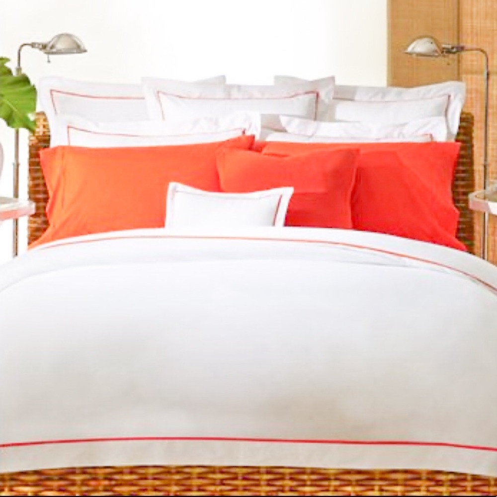 Ralph Lauren Equestrian Orange Palmer King Duvet